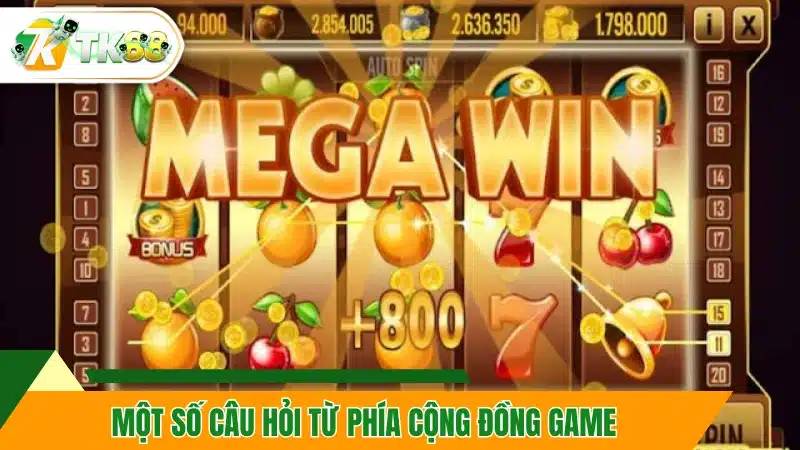 Một số câu hỏi từ phía cộng đồng game