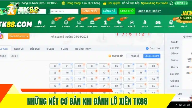 Xổ Số Miền Nam TK88 - Tỷ Lệ Thanh Toán Top #1 Châu Á 10 Những nét cơ bản khi đánh lô xiên TK88