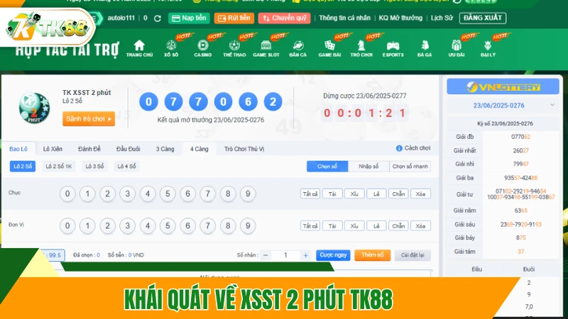 Xổ Số Miền Nam TK88 - Tỷ Lệ Thanh Toán Top #1 Châu Á 11 Khái quát về XSST 2 phút TK88